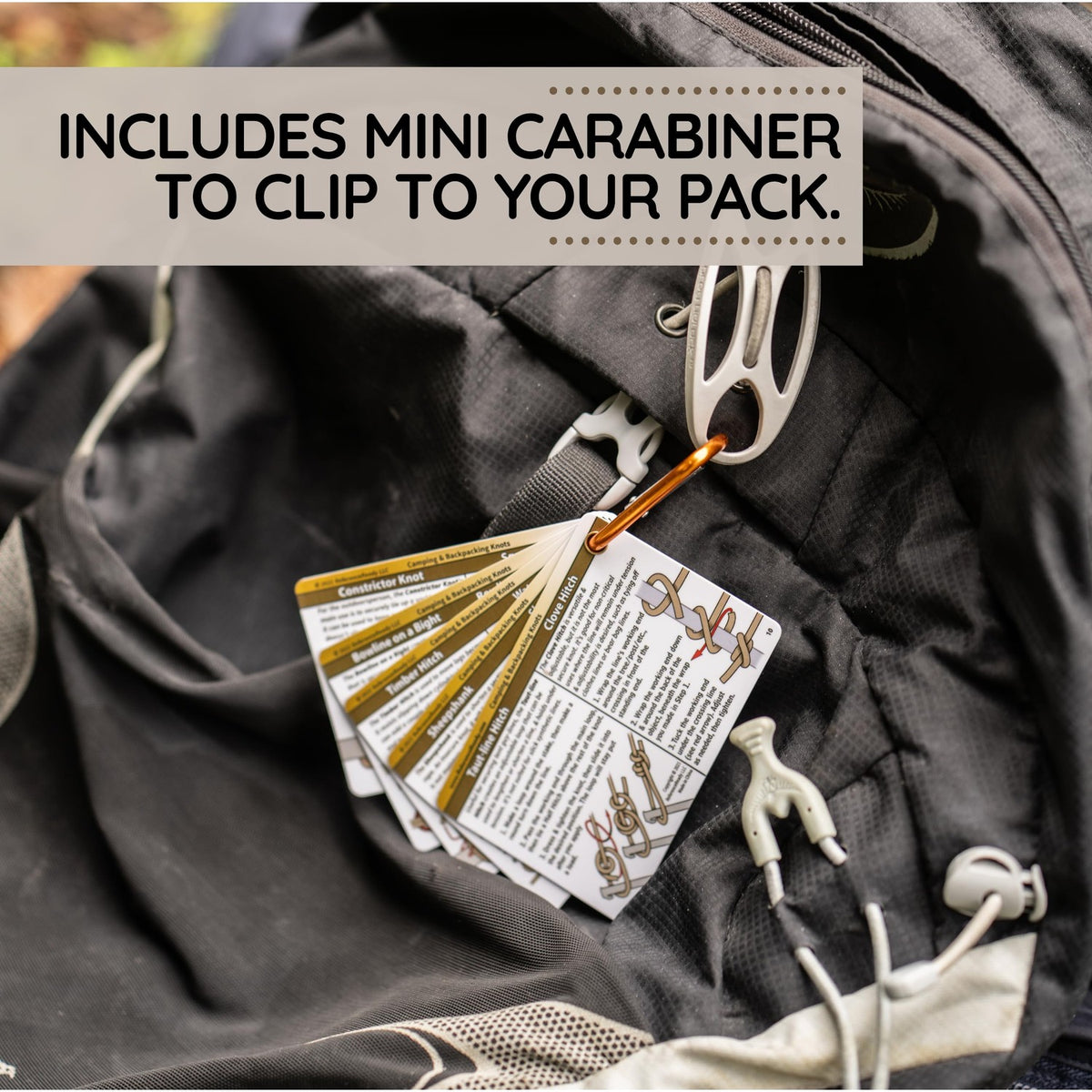 ReferenceReady Outdoor Knot Cards: 22 Knots – Camping, Backpacking, Scouts