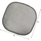Buy now Polyte Premium Hypoallergenic Microfiber Fleece Makeup Remover and Facial Cleansing Cloth, 5 x 5 in, 10 Pack (Gray) at indiglob india