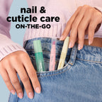 Sally Hansen Push & Buff 2-in-1 Cuticle Care Treatment Pen | Exfoliates, Polishes and Smooths Cuticles | Textured Tip for Instant Results | Easy, Mess-Free Nail Care on the Go