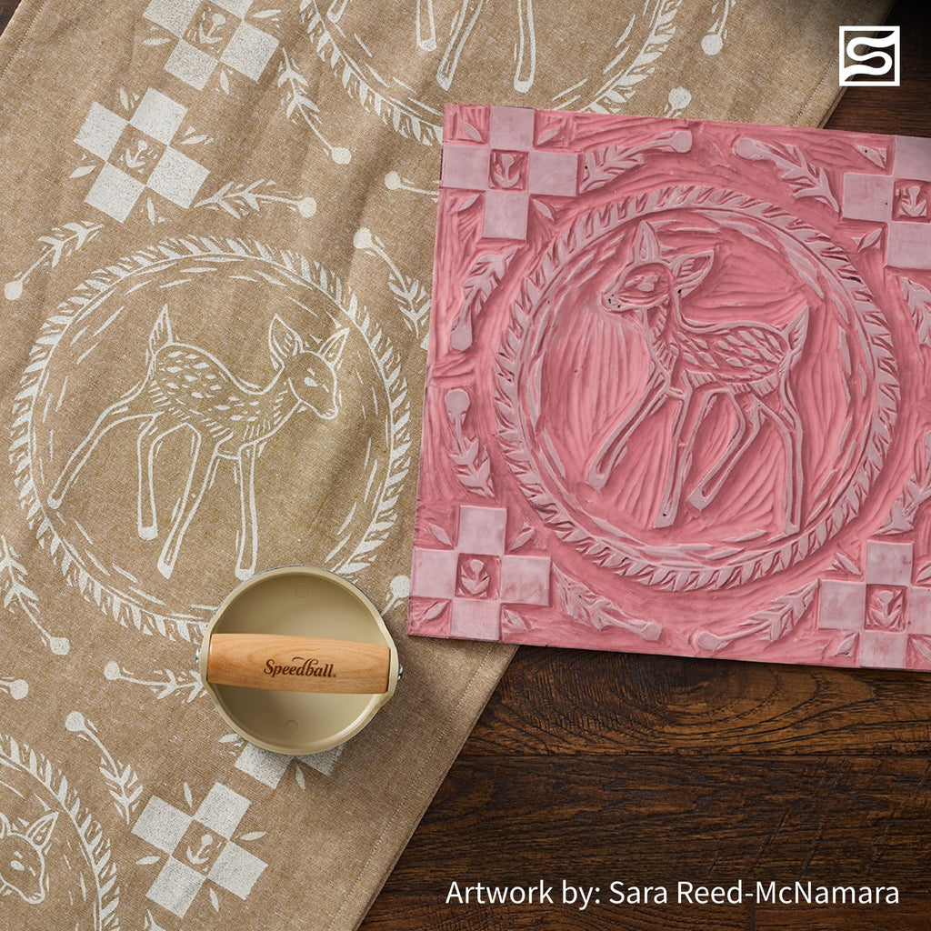 Buy now Speedball Block Printing Baren - Comfortable Wooden Handle, Made in the USA - 4 Inches (4139) at indiglob india