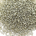 Buy now Miyuki Round Rocaille's Seed Beads Size 15/0 8.2g Duracoat Galvanized Silver 15-4201 at indiglob india