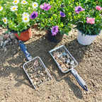 Gardening Soil Sifter Pack of 2 - Garden Sand Soil Compost Sifter with Handle - Two Garden Sifters (3.8mm and 5mm Mesh),Ideal for Sand, Rocks, Dirt, Compost - Perfect for Gardening