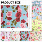 8 Pack Microfiber Cleaning Cloths (7" x 6") Multicolor Flower Glasses Cleaning Cloth for Eyeglasses, Camera Lens, Cell Phones, Laptops, LCD TV Screens and More