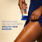 Vaseline Intensive Care Cocoa Radiant for Glowing Skin Body Gel Oil Made with Pure Cocoa Butter + Replenishing Oils 6.8 fl oz | Body moisturizer for dry skin, with 100% Pure Cocoa Butter & Replenishing Oils for a healthy glow, Intensive Care