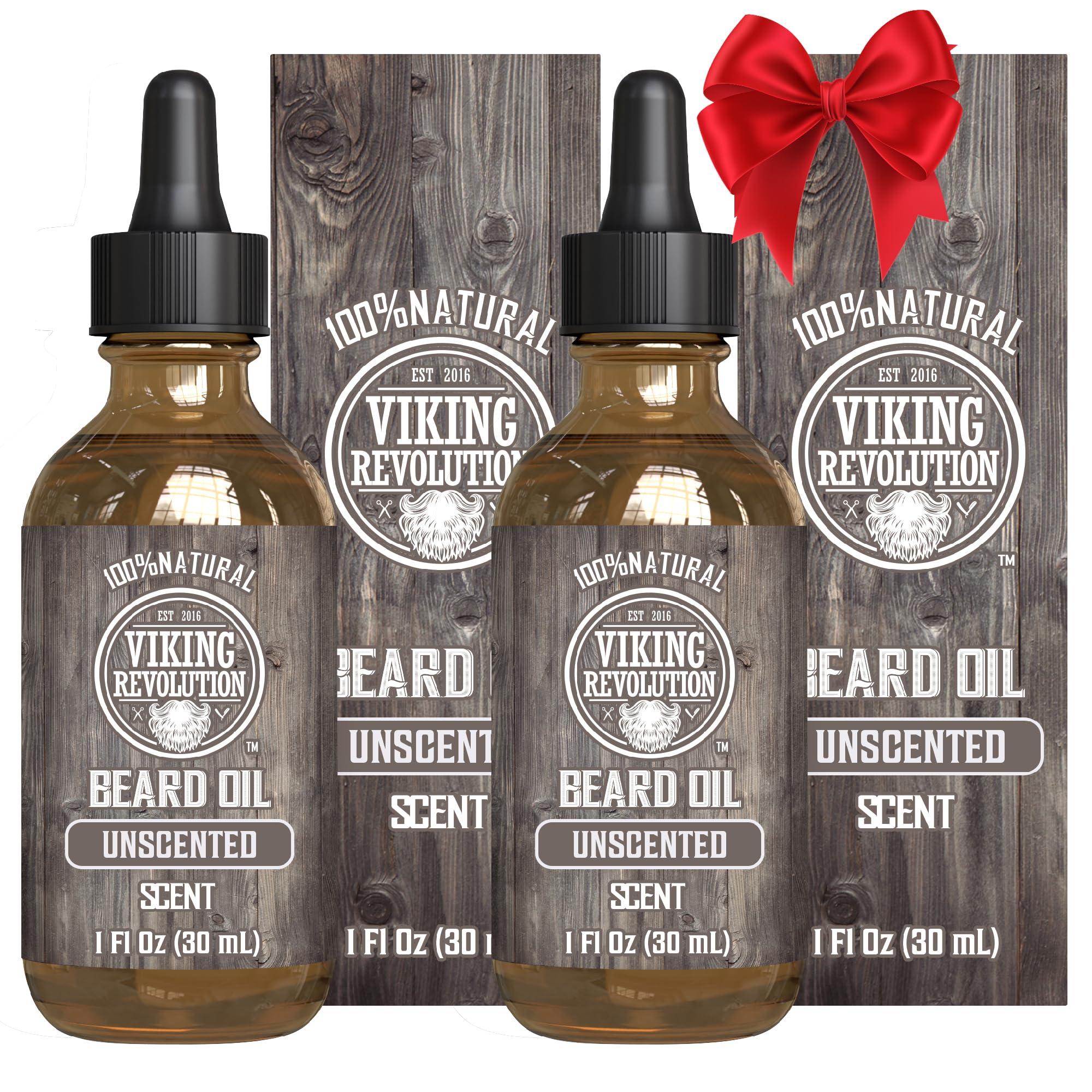 Buy now Viking Revolution Beard Oil with Clary Sage for Men - Natural Blend with Argan and Jojoba Oils for Softening, Strengthening, and Moisturizing Unscented 1 Fl Oz (Pack of 2) at indiglob india