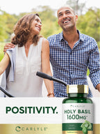 Carlyle Holy Basil Capsules | 200 Count | Tulsi Holy Basil Leaf Extract