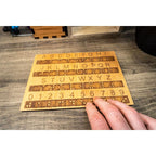 Buy now Creative Escape Rooms Made in USA - Raised Dots Braille Alphabet and Number Wood Board - Learn Braille - Tactile Montessori - Teaching Aid at indiglob india