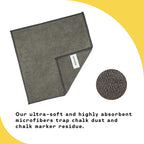 Remooble Non-Toxic Chalkboard Cleaner Spray & Microfiber Cleaning Cloth, 8 oz.