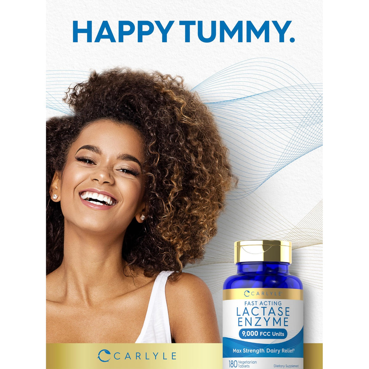 Carlyle Lactase Enzyme Tablets 9000 FCC | 180 Pills