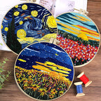 Buy now Maydear 3 Sets Embroidery kit for Beginners Adults,Embroidery Kit Punch Needle Kit Cross Stitch Kits with Embroidery Hoop and Instructions,Hand Embroidery Starter Kit at indiglob india