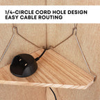 Fabric Wall Cubicle Corner Shelf with Hooks for Women Men, 2 Pack
