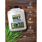 Carlyle Grass Fed Whey Protein Powder | 5lb (80 oz) | Unflavored