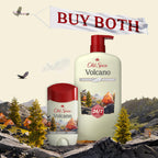 Old Spice Cleansing Body Wash for Men, 24/7 Shower Fresh with Lasting Scent, Exfoliate & Moisture, Gentle on Skin, Vitamin B3, Volcano with Dark Cedar + Amber Scent, 30 oz