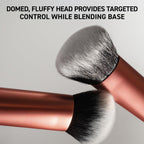 Real Techniques Expert Face Brush for Foundation, Dense Face Makeup Brush | Smooth, dense foundation brush for liquid and cream foundation, soft bristles, safe for sensitive skin, cruelty-free