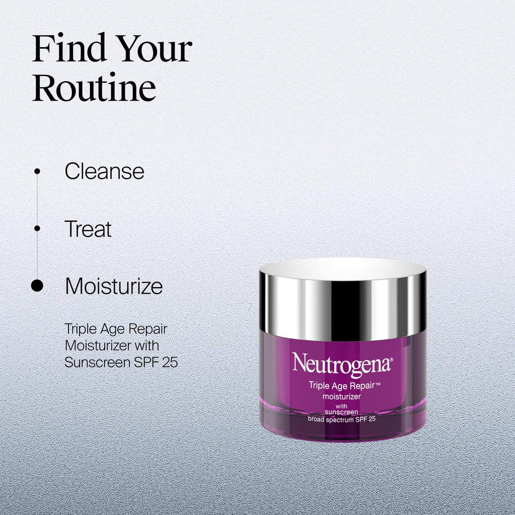 Neutrogena Triple Age Repair Face Moisturizer, SPF 25, 1.7 fl. oz