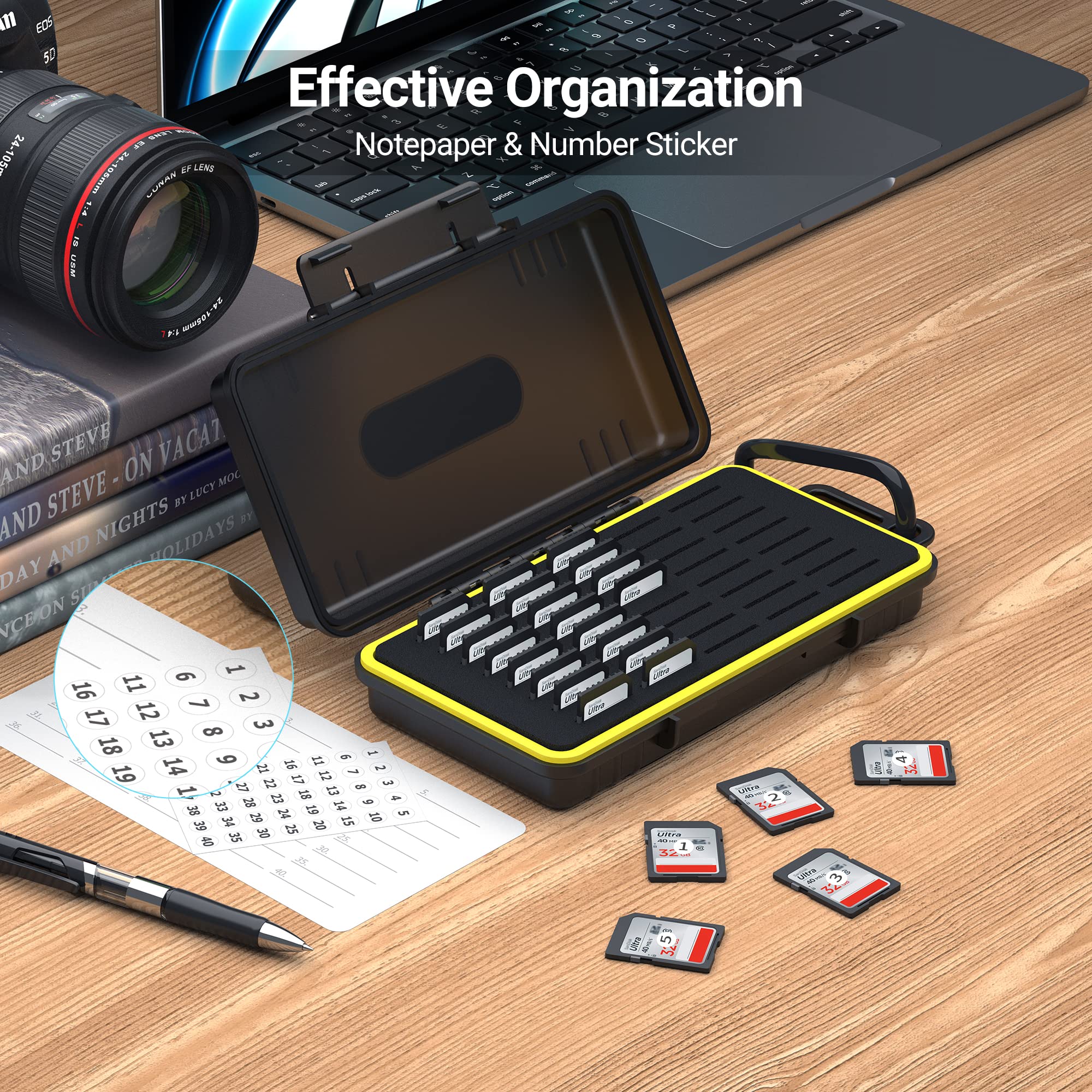Buy now 40 Slots Durable Memory Card Case Holder Organizer Keeper Water-Resistant Protector for SD SDHC SDXC Cfexpress Type A Camera Memory Card for Sony PSV PS Vita for Nintendo Switch Game Cards Storage at indiglob india