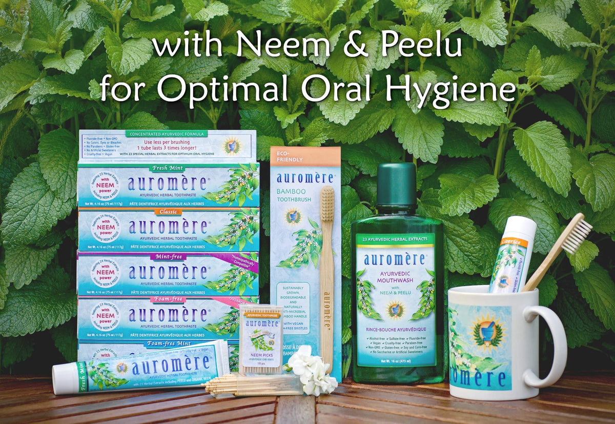 Auromere Ayurvedic Herbal Neem & Clove Toothpaste - Fresh Mint, 1 Pack