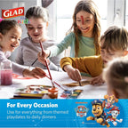 Buy now Glad for Kids Paw Patrol Emoji Paper Plates, 20 Count, 8.5 Inches | Paw Patrol Plates for Kids | Heavy Duty Disposable Soak Proof Microwavable Paper Plates for All Occasions at indiglob india
