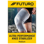 Buy now FUTURO Ultra Performance Knee Stabilizer, Ideal for Sprains, Strains, and General Support, Medium at indiglob india