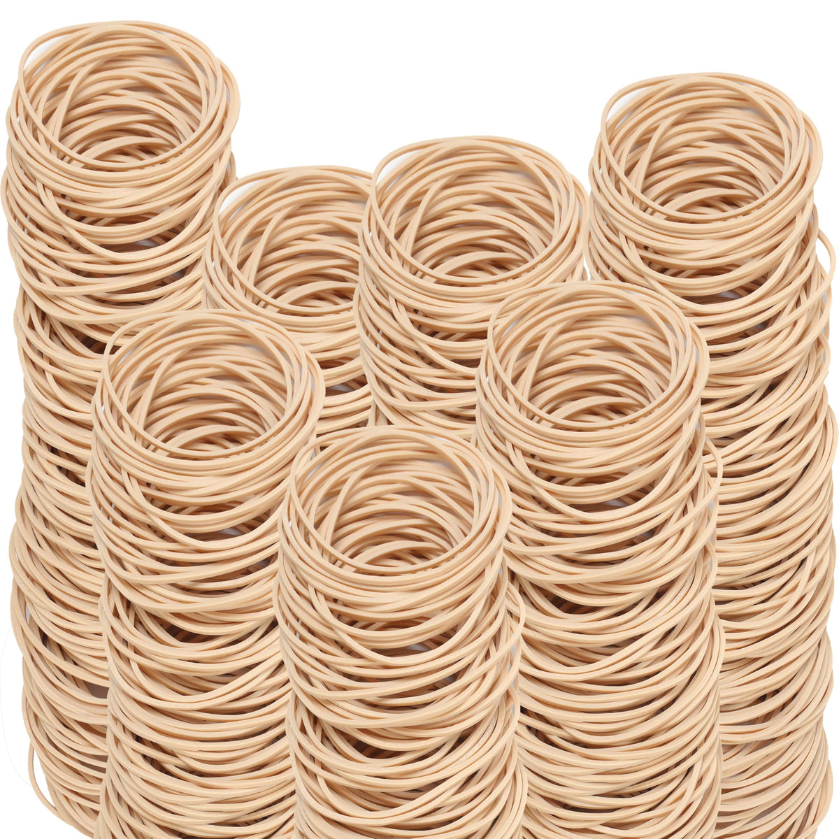 Rubber Bands Size #19 Beige 300pcs Elastic Rubber Bands for Office Supplies