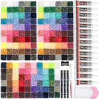 50000+Pcs Rhinestones for Bedazzling Kit 3mm Gems Bedazzler Set | 40 Colors Flat Back Resin Jelly Bedazzled Kits with 3Pcs 10ml B7000 Jewelry Glue for Book Diamond Nail Art, Multicolor