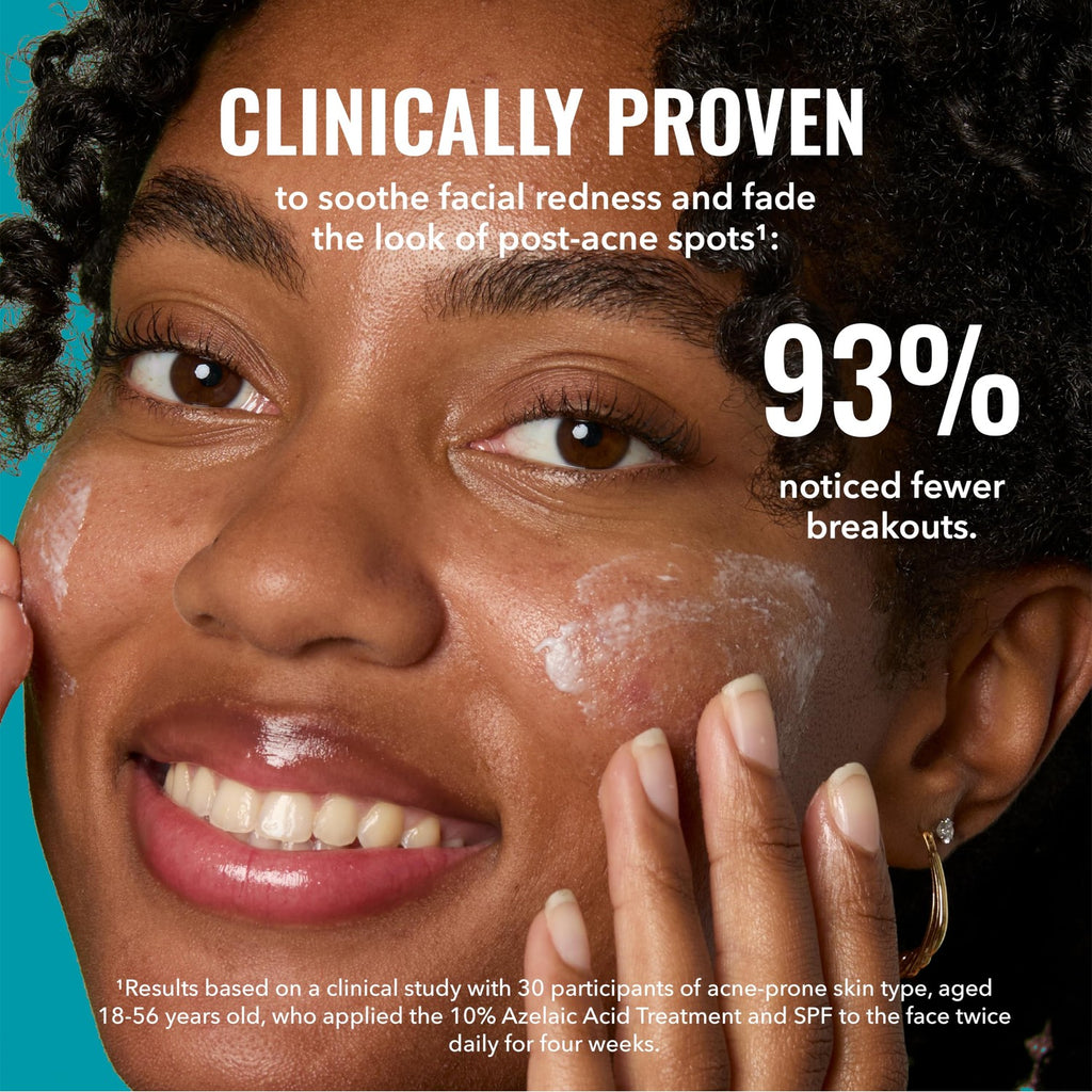 Good Molecules 10% Azelaic Acid Treatment for Face – Blurs Facial Redness & Evens Skin Tone – Brightens the Look of Dark Spots & Refines Texture – Vegan & Fragrance-Free Skincare (30ml / 1.01 fl oz.)