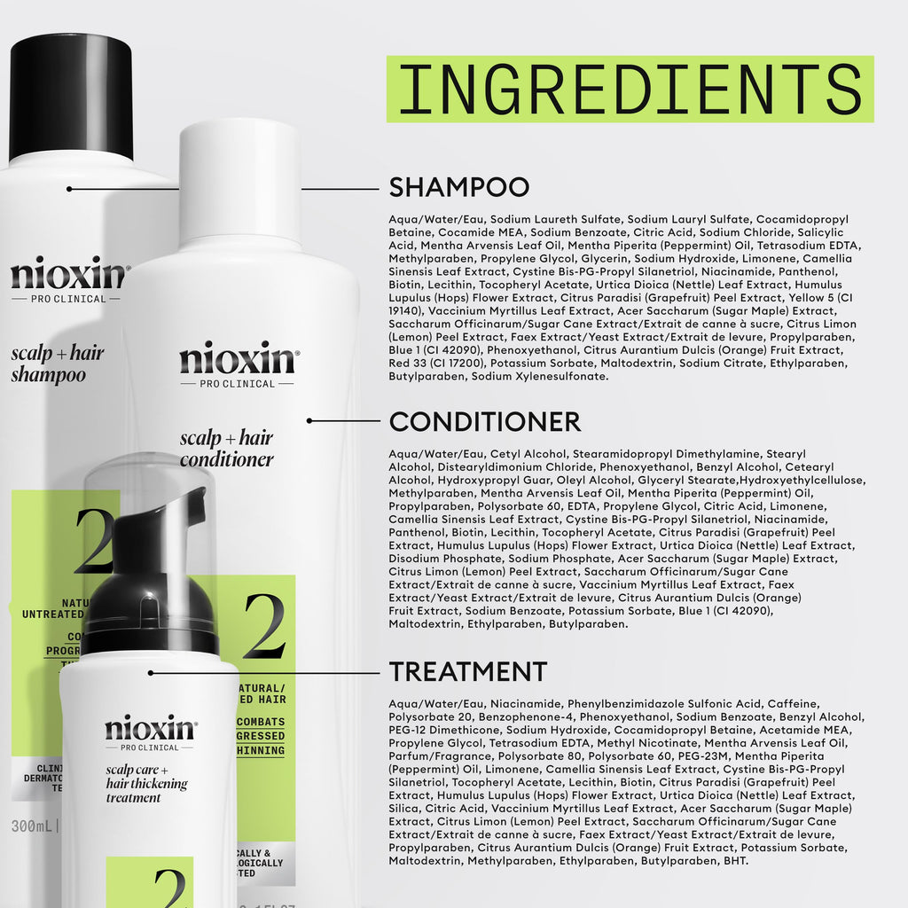 Nioxin System Kits | Scalp + Hair Thickening | 3 Month Supply