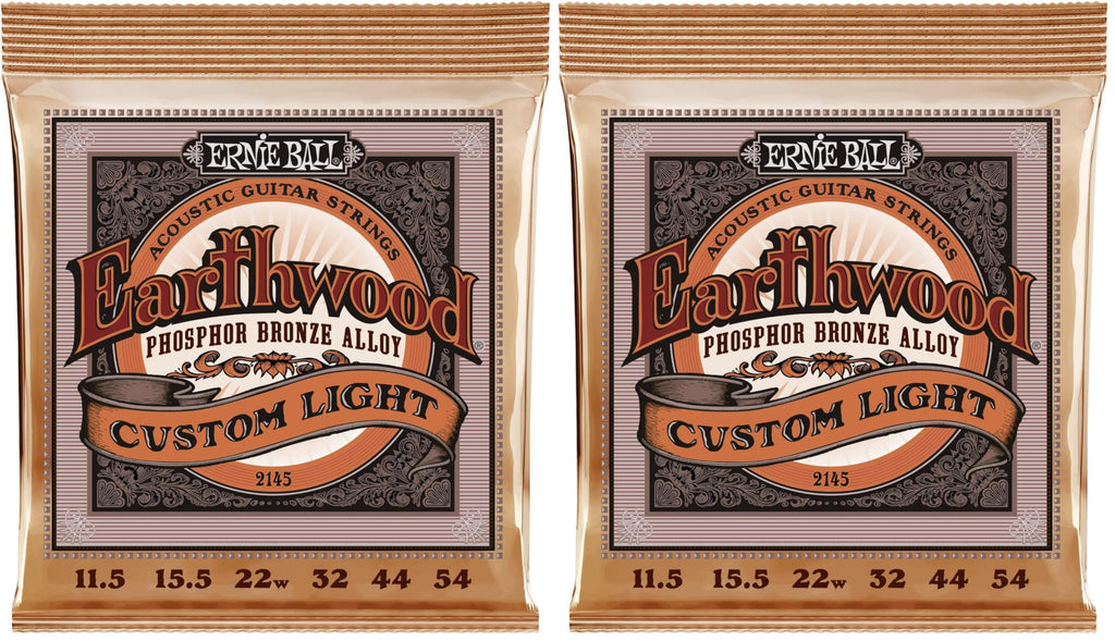 Buy now Ernie Ball Earthwood Medium Light Phosphor Bronze Acoustic Guitar Strings, 12-54 Gauge (P02146) at indiglob india