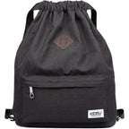 Buy now KAUKKO Drawstring Sports Backpack Gym Yoga Bag Shoulder Rucksack for Men and Women Black at indiglob india