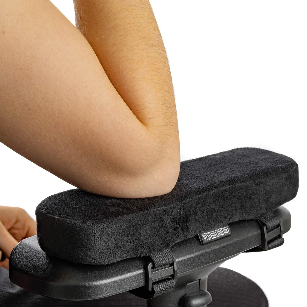 WESTERN COMFORT Thick Armrest Pads - Memory Foam Office Chair Arm Pads - Arm Rest for Desk Chair & Gaming Chair Armrest Pads - Chair Arm Covers - Elbow Support