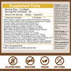 Wormwood Black Walnut Cleanse for Humans - High Absorption Wormwood Black Walnut Cloves Softgels for Digestive Cleanse Detox - Soursop Pumpkin Seed Oil of Oregano Turmeric Berberine - Non-GMO