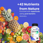 All-in-One Bariatric Multivitamin with Iron - Made in USA - for Men & Women - Supports Gastric Sleeve & Bypass with 42+ Fruit & Veggie Blend - 60 Liquid Capsules