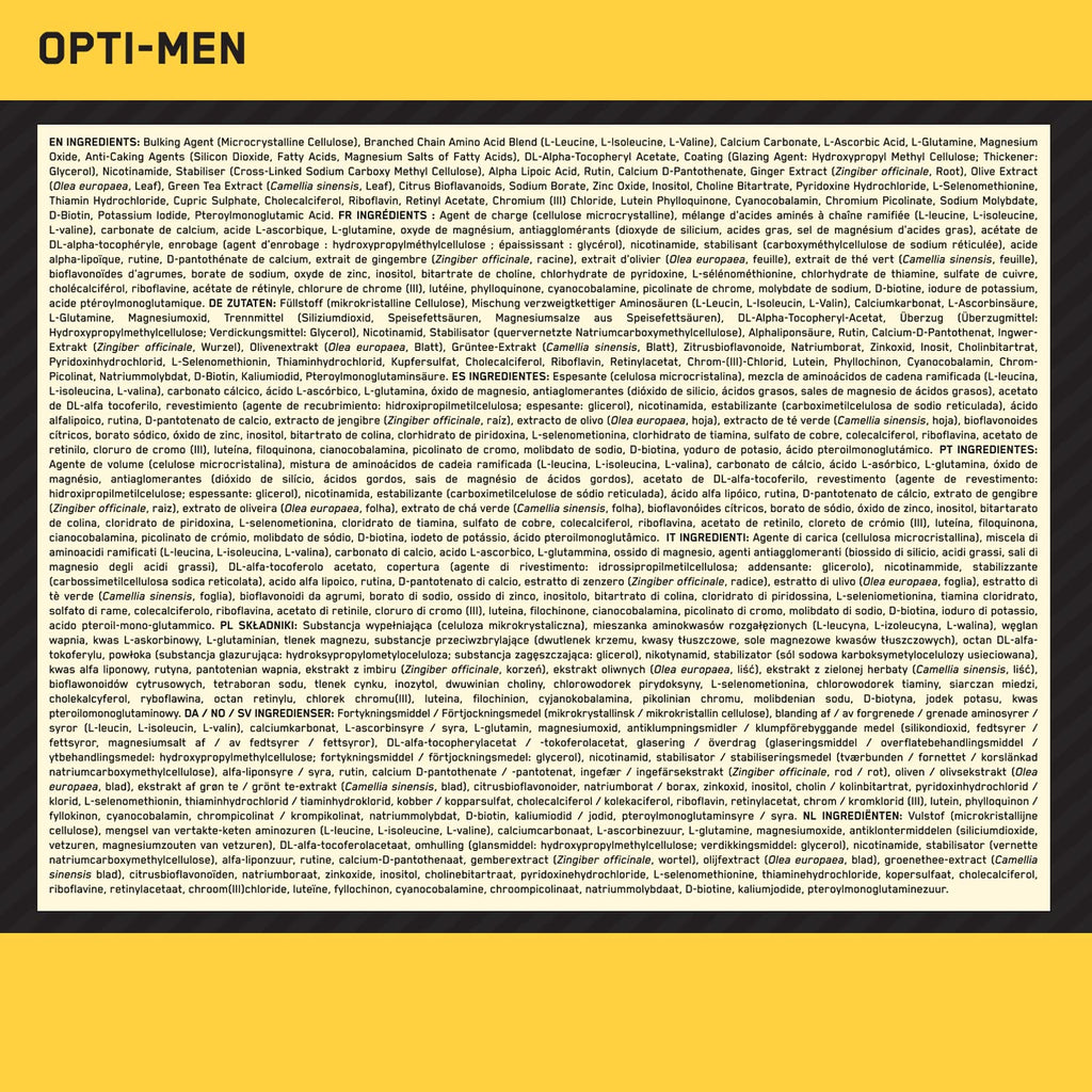 Buy now Optimum Nutrition Opti-Men Multivitamin Tablets Pack of 90 (Packaging May Vary) at indiglob india