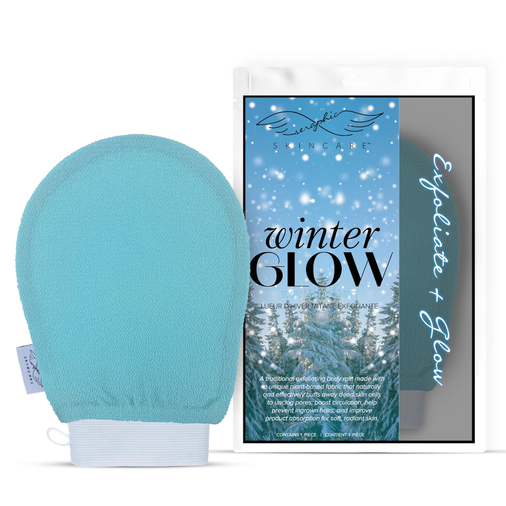 Buy now Seraphic Skincare (Original) Premium Exfoliating Mitt for Body (1pc) – 100% Vegan Viscose Traditional Body Scrub Glove Kessa Korean Washcloth – Body Exfoliator for Self-Tan Removal & Keratosis Pilaris at indiglob india