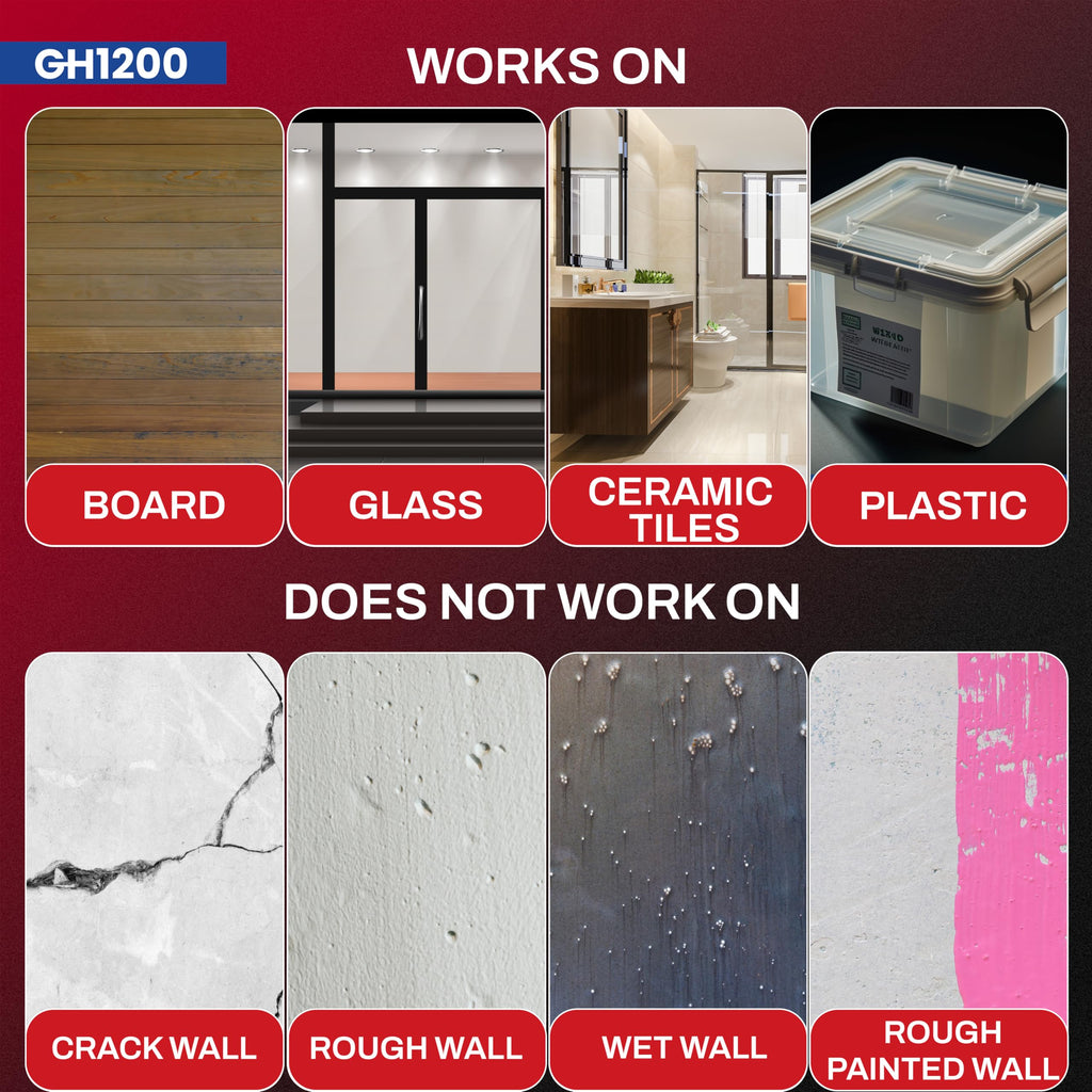 GH1200 Sticky Tack Putty - Poster Putty for Walls no Damage with Strong Adhesive to Hang Pictures, Posters & Decorations Reusable & Removable Mounting Putty (56g x 2 PCs)