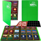 Buy now 9 Pocket Trading Card Binder- Holofoil Green Album w Side Loading Pockets, AntiTheft Anti-Drop- TCG Collector Storage Organizer for 360 CardsCompatible with Pokémon, Yu-Gi-Oh!, MTG Magic The Gathering at indiglob india