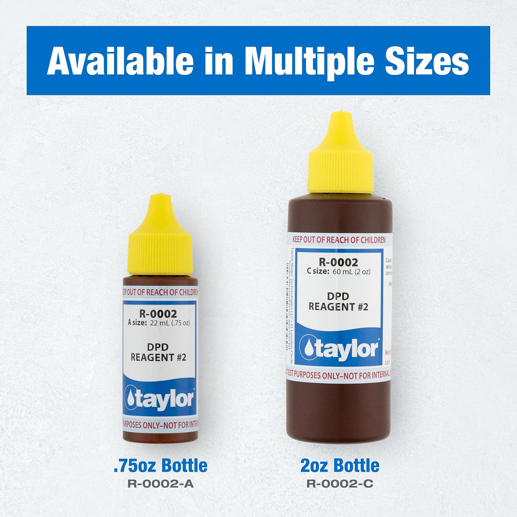 Taylor Technologies R-0002-C, DPD Reagent #2, 2 Ounce, for Testing Chlorine