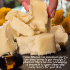 Buy now Raw Shea Butter - 100% Pure African Unrefined Shea Butter for Hair | Skin Moisturizer for Face and Body | with Natural Smoky Scent | Use for Soap Base, DIY Whipped Lotion, Lip Balm - 8 oz Block at indiglob india
