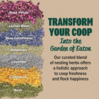 Eaton Pet and Pasture Premium Nesting Herbs, Aromatic Blend for Nesting Boxes & Chicken Coop, Natural Refresher & Pest Deterrent