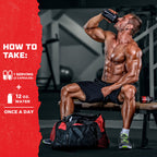 Testosterone Booster for Men - Supports Strength, Stamina, Muscle Growth