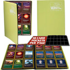 Buy now 9 Pocket Trading Card Binder- Holofoil Green Album w Side Loading Pockets, AntiTheft Anti-Drop- TCG Collector Storage Organizer for 360 CardsCompatible with Pokémon, Yu-Gi-Oh!, MTG Magic The Gathering at indiglob india