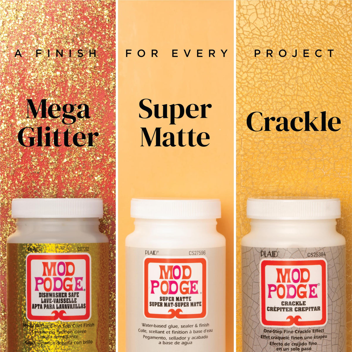 Mod Podge, Crystal Clear Gloss Glue, Sealer, and Finish, 8 fl oz