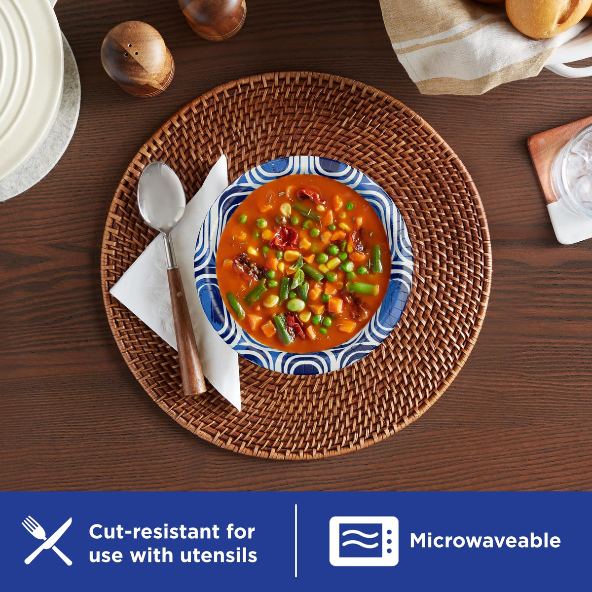 Dixie Ultra Large Paper Bowls 20oz, 25 CT