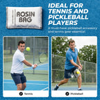 Tourna Rosin Bag – Tennis & Pickleball Grip Enhancer – Dry Hand Grip Powder for Sweat Control – Non-Slip Sports Rosin for Racket and Paddle Sports – Made in USA
