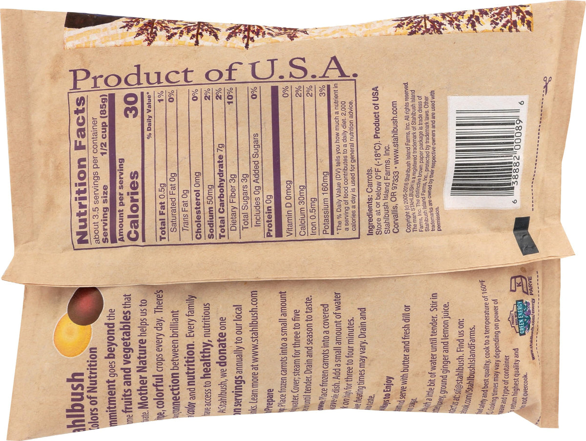 Stahlbush, Carrots Tri Colored, 10 Ounce