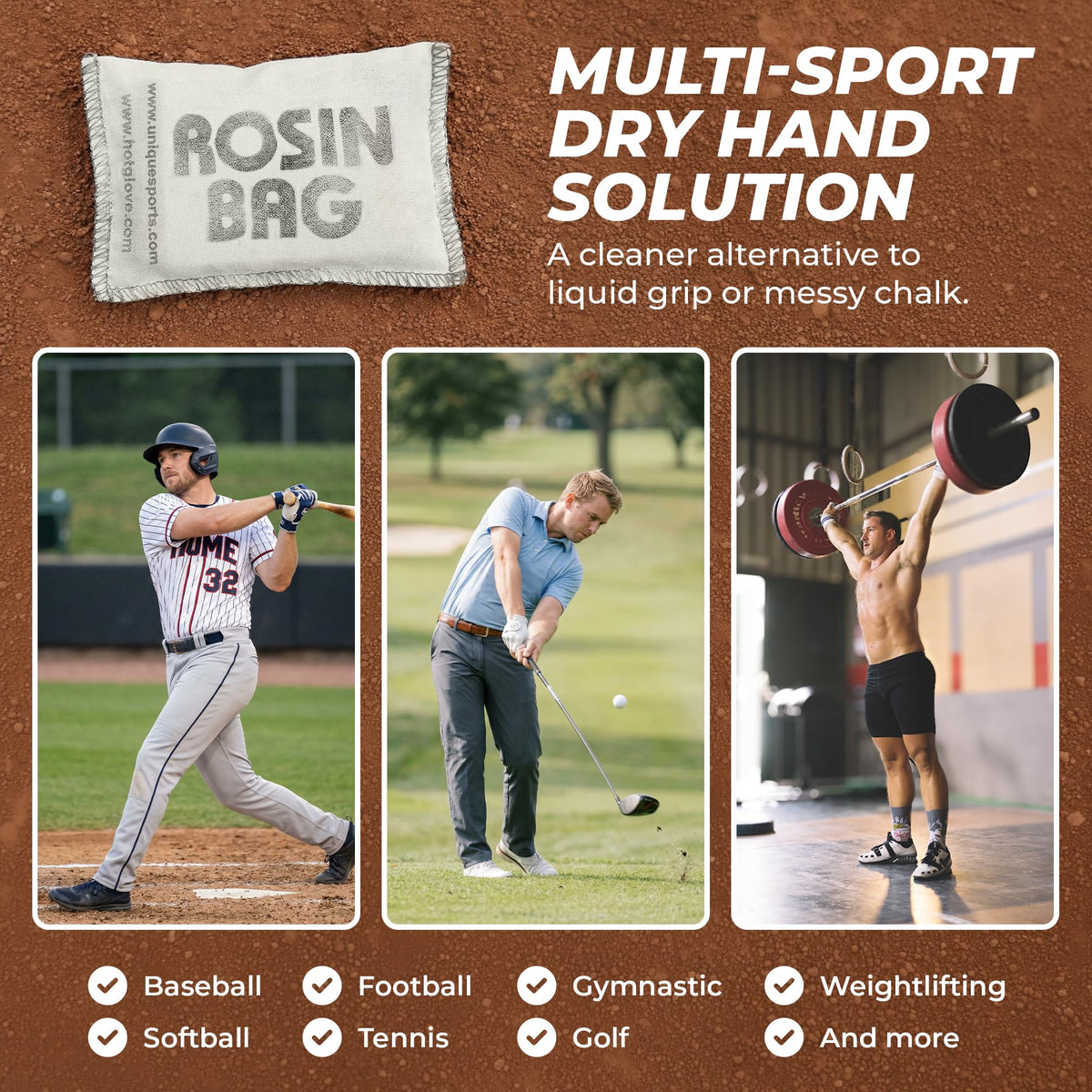 Hot Glove Rosin Bag – Baseball & Softball Grip Powder – Professional Dry Hand Grip for Pitchers & Hitters – Sweat Absorbing Rosin for Bat Grip & All Sports – Made in USA