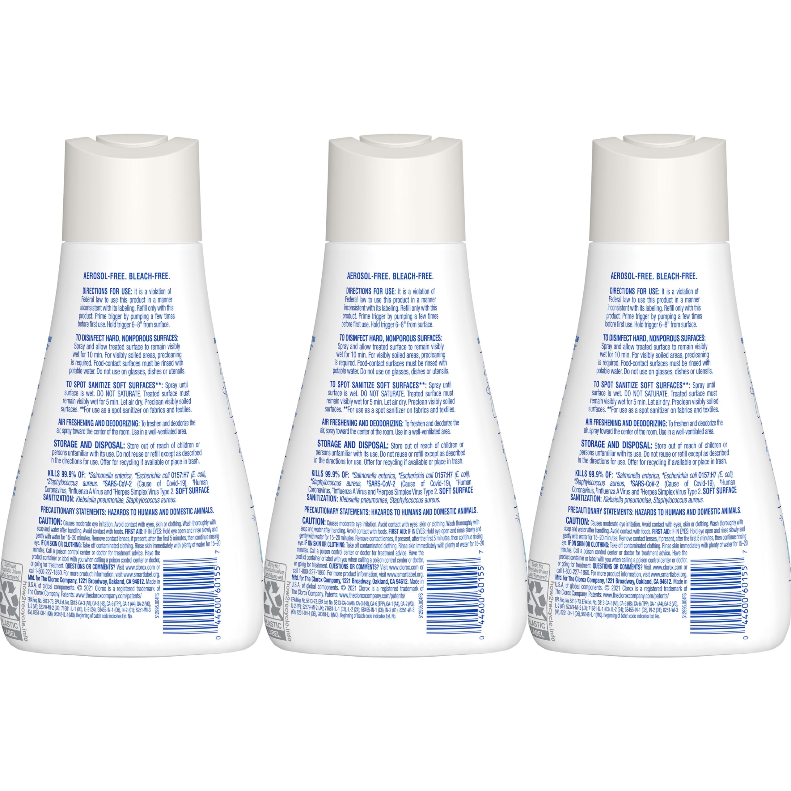 Buy now Clorox Disinfecting Mist, Lemongrass Mandarin, Household Essentials, 3 Refills, 16 Fl Oz Each at indiglob india