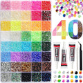50000Pcs 3mm Jelly Rhinestones Bedazzling Kit