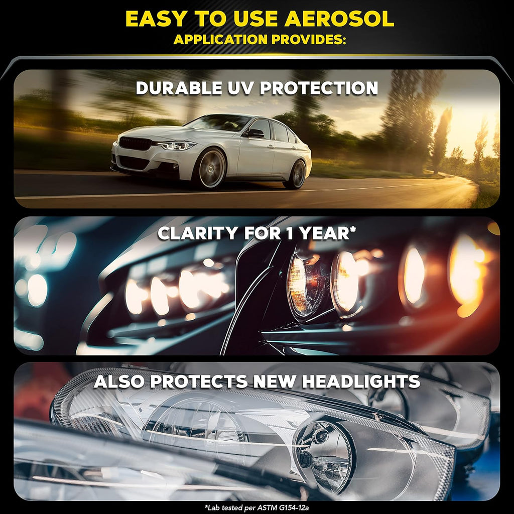 Buy now Meguiar's Keep Clear Headlight Coating, Maintain Like-New Clarity of Your Headlights with an Easy-to-Use Formula and UV Protection that Lasts All Year Long, 4 Ounce Aerosol at indiglob india