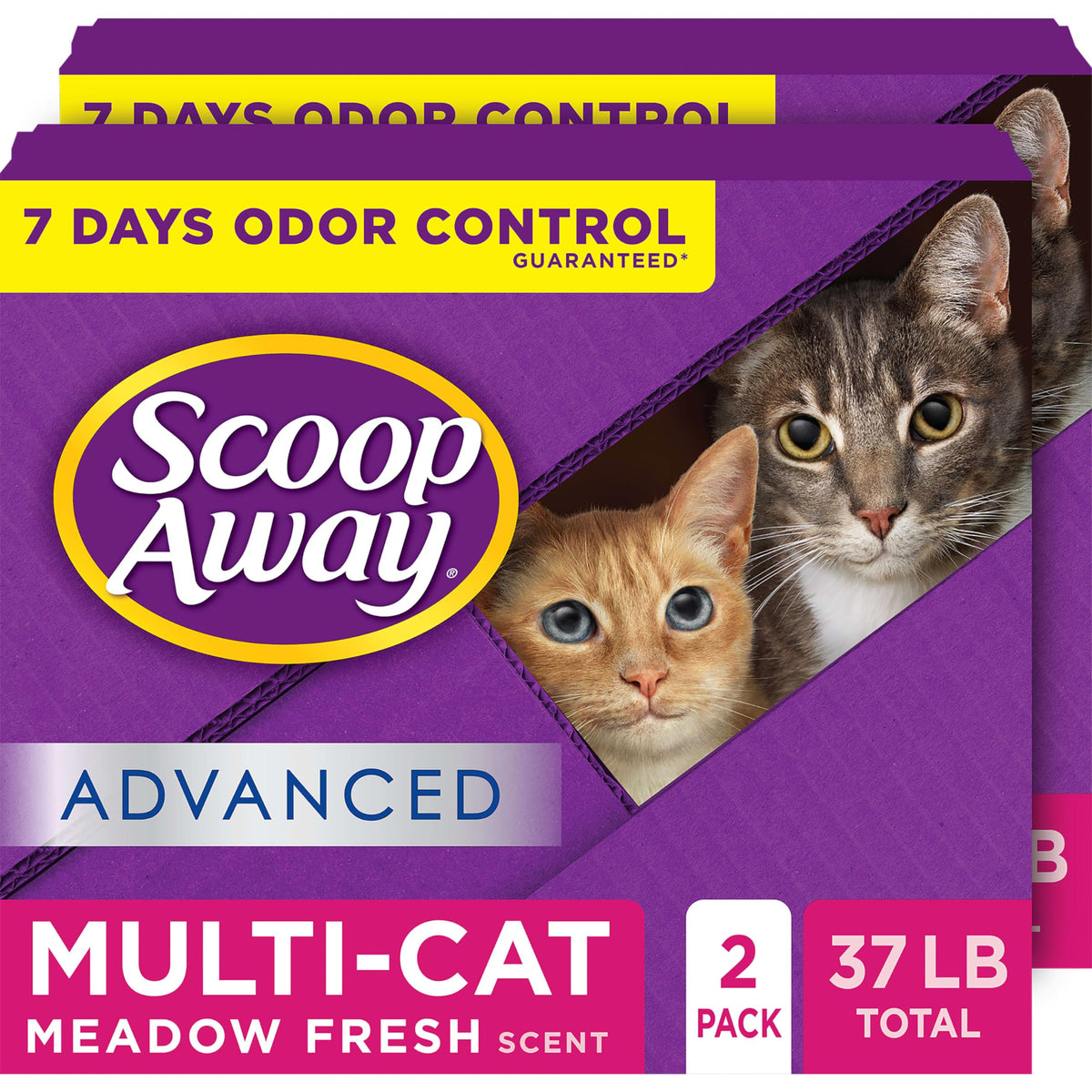 Scoop Away Advanced Multi Cat Clumping Cat Litter, 18.5lb, 2Pk